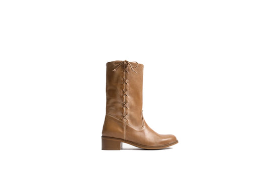 Dico Julia Gaucho Laces Escovado Leather Boot