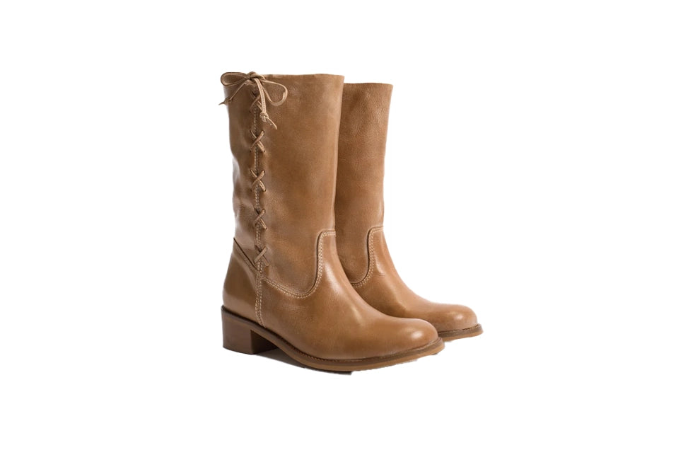 Dico Julia Gaucho Laces Escovado Leather Boot
