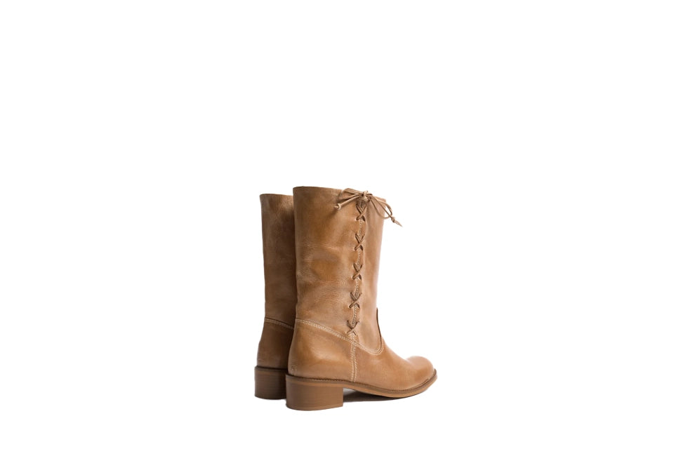 Dico Julia Gaucho Laces Escovado Leather Boot
