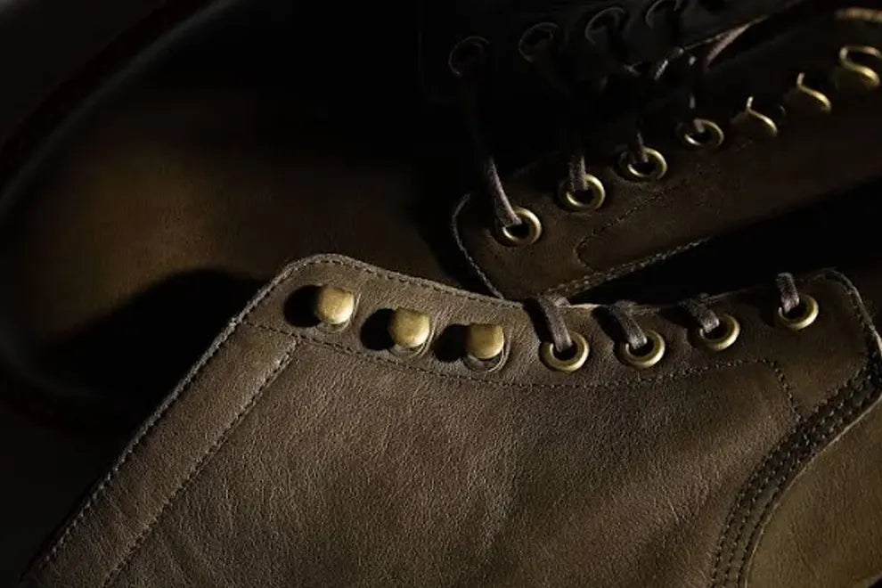 Diesel Grant Stone Jungle Kangaroo Leather Boots