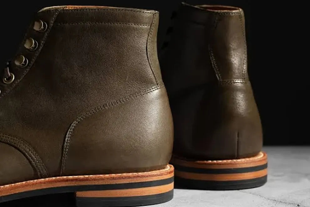 Diesel Grant Stone Jungle Kangaroo Leather Boots