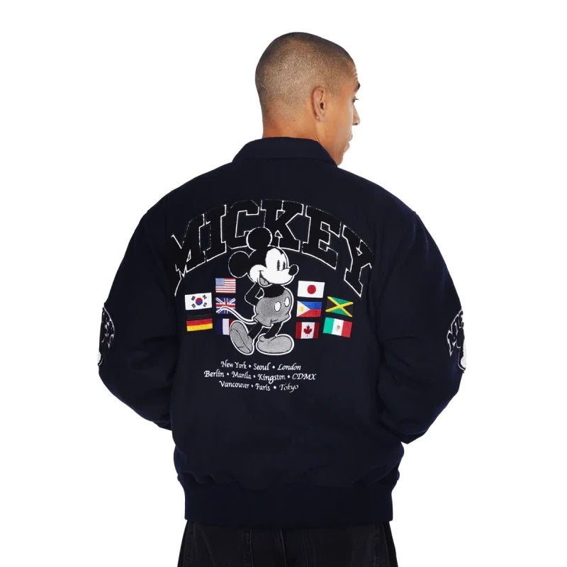 Disney x HUF Mickey Worldwide Tour Varsity Jacket
