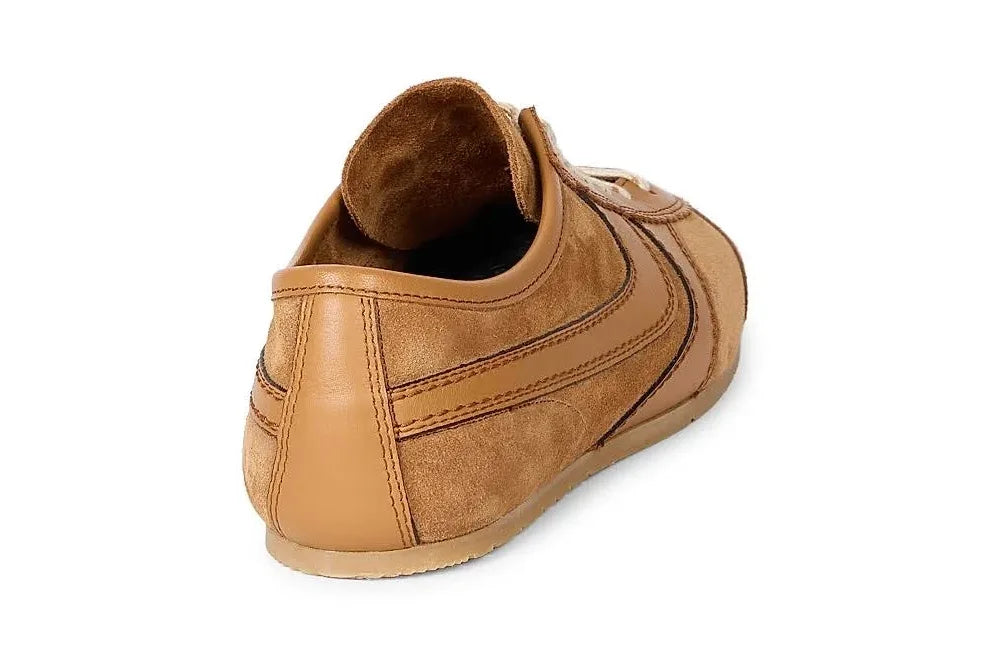 Dries Van Noten Retro Leather Low-Top Sneakers
