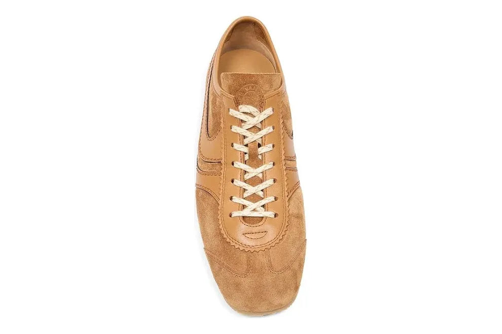 Dries Van Noten Retro Leather Low-Top Sneakers
