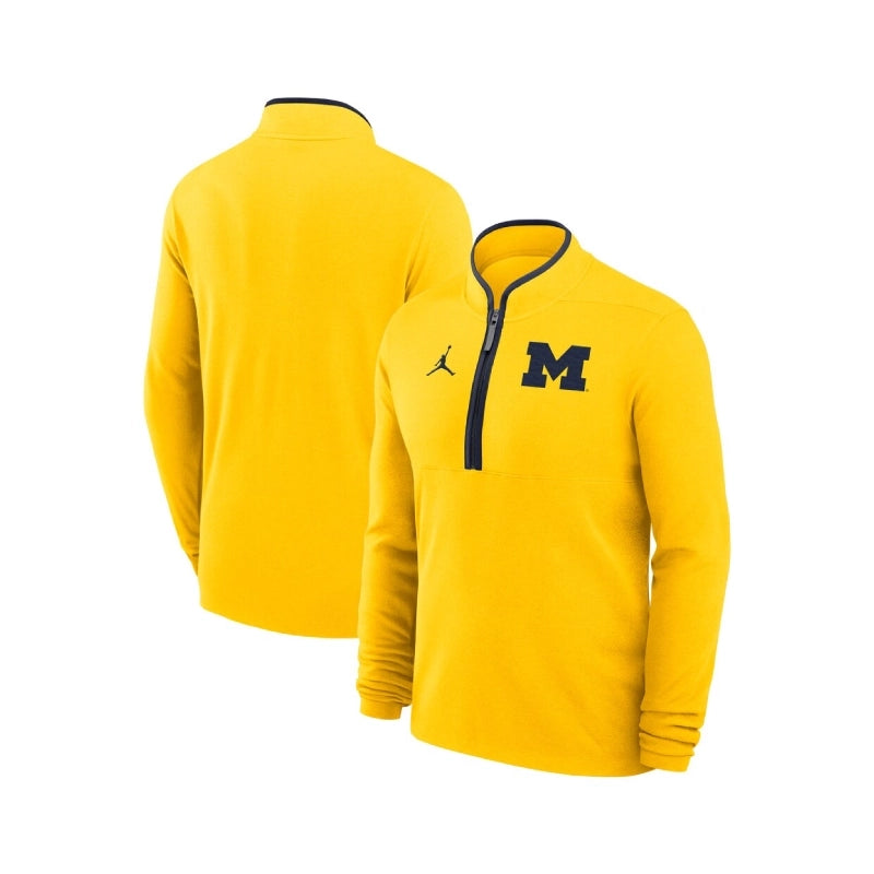 Dusty May Michigan Wolverines Half-Zip Sweatshirt