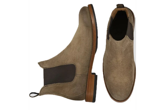 Dylan Suede Plain Toe Chelsea Boots