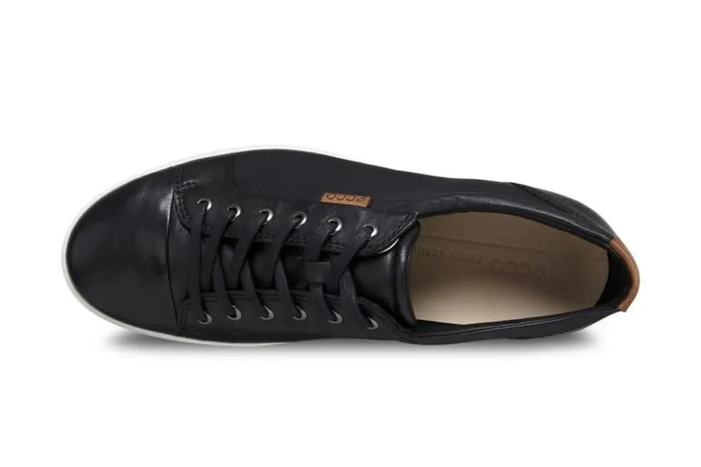 Ecco Soft 7 M Sneaker Lace Up Black Droid Leather