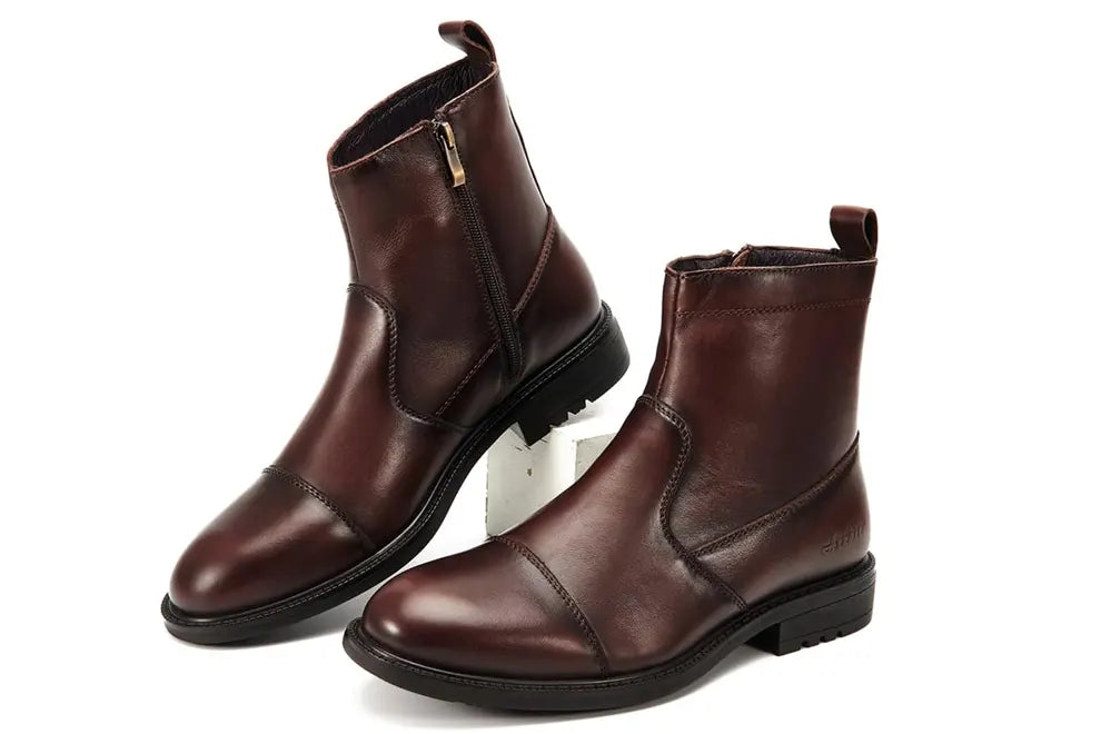 Genuine Leather Ankle Boots