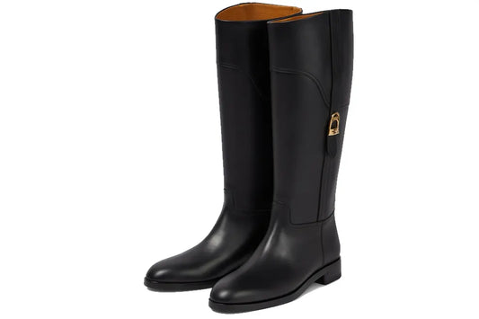 Gucci Leather Knee-High Boots