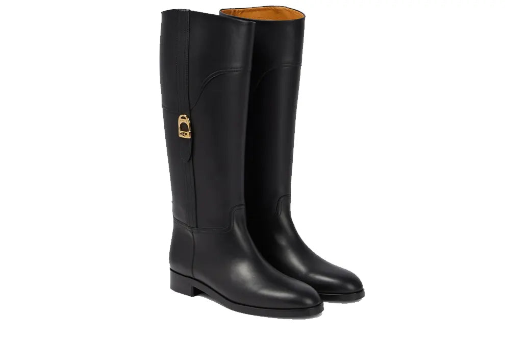 Gucci Leather Knee-High Boots