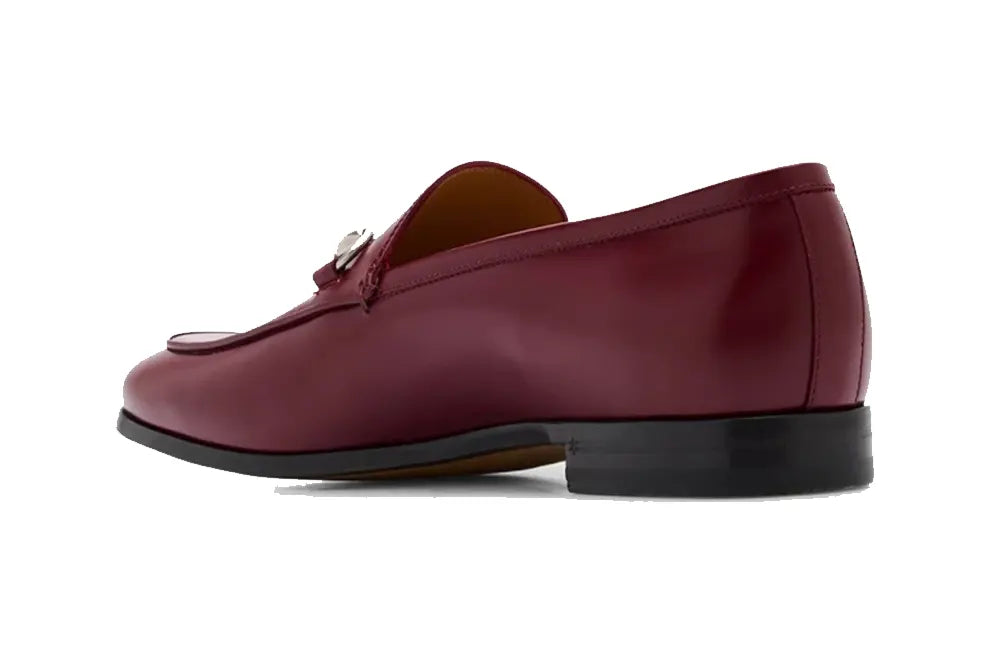 Gucci Men's Next Leather Maroon Loafers