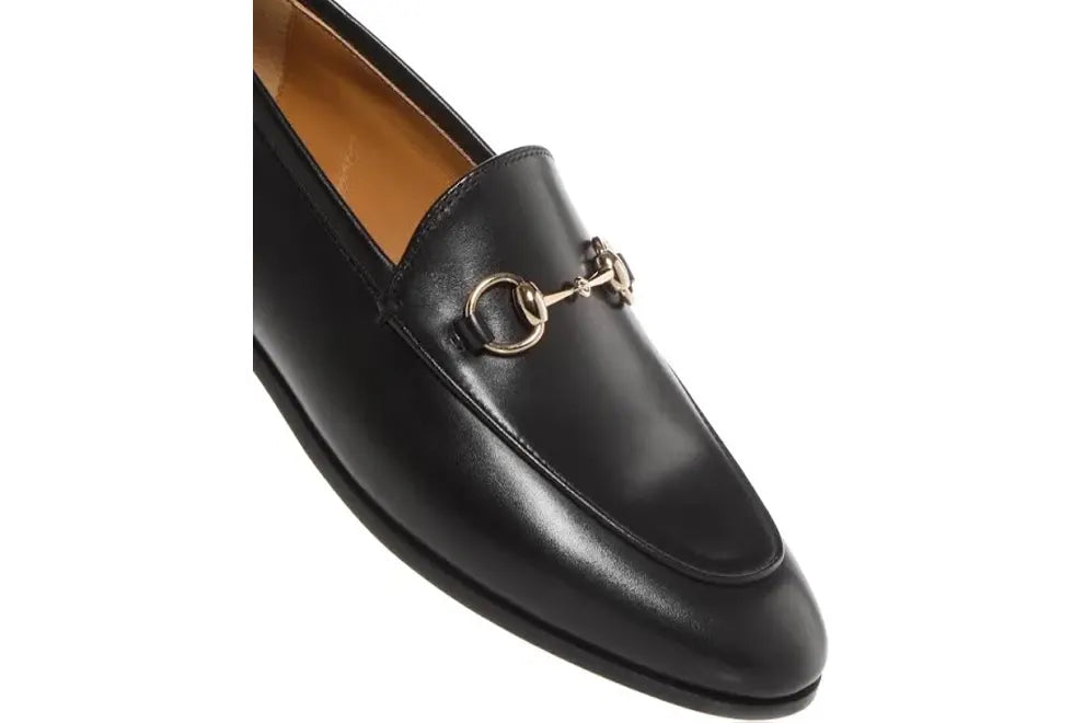 Women's Jordaan Leather Horsebit Loafers Black