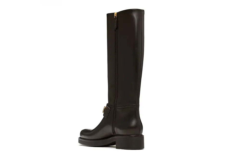 Gucci Womens Leather High Boots