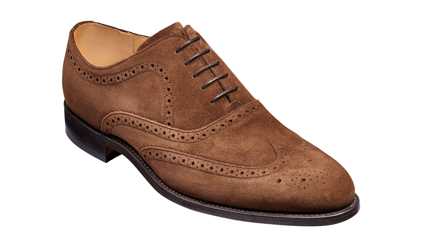 Hampstead - Castagnia Suede Oxford Brogue Shoe