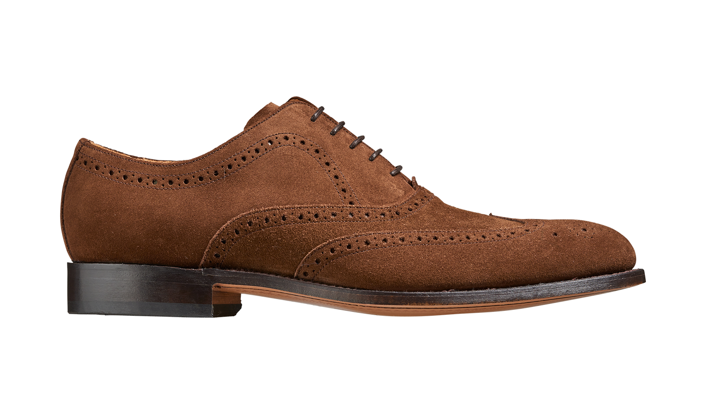 Hampstead - Castagnia Suede Oxford Brogue Shoe