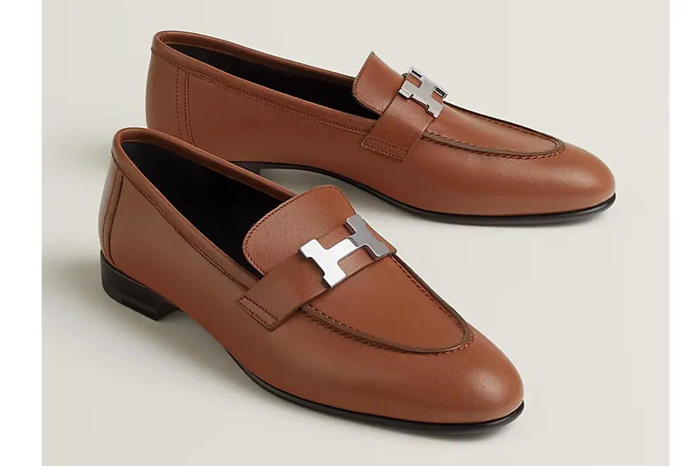 Hermès Women Paris Brown Loafer