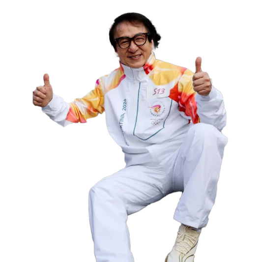 Jackie Chan 2026 Winter Olympics Flame Jacket
