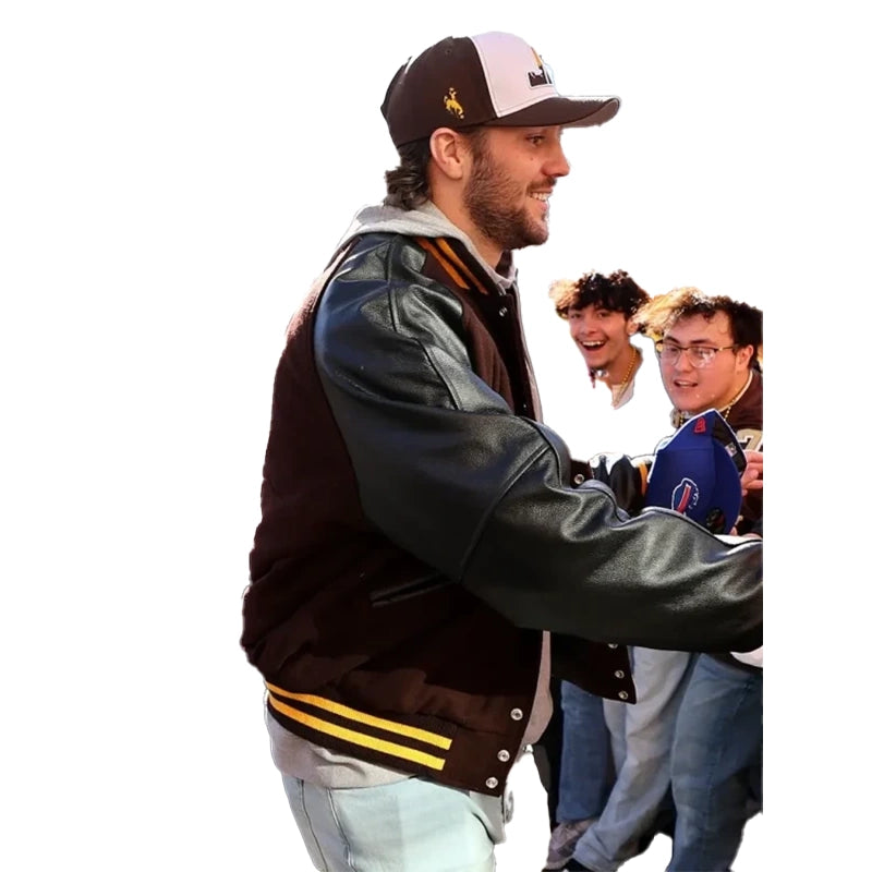 Josh Allen Wyoming Football Jersey Retirement Ceremony Jacket