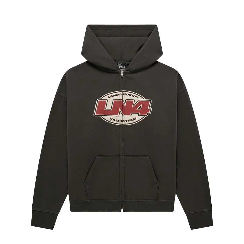 Lando Norris Charcoal Zip Hoodie