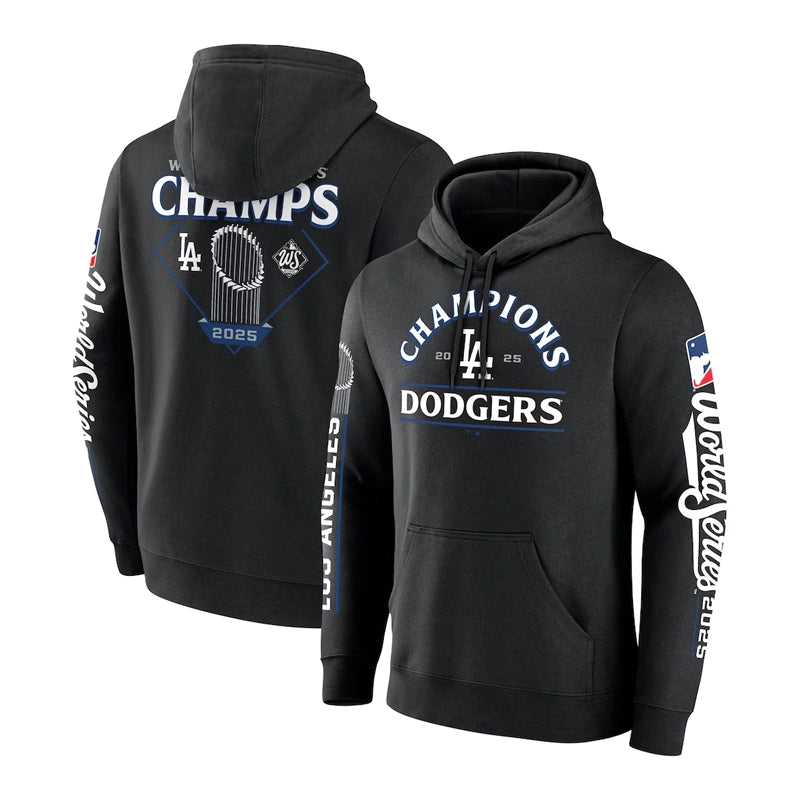 Los Angeles Dodgers Black 2025 World Series Champions Hoodie