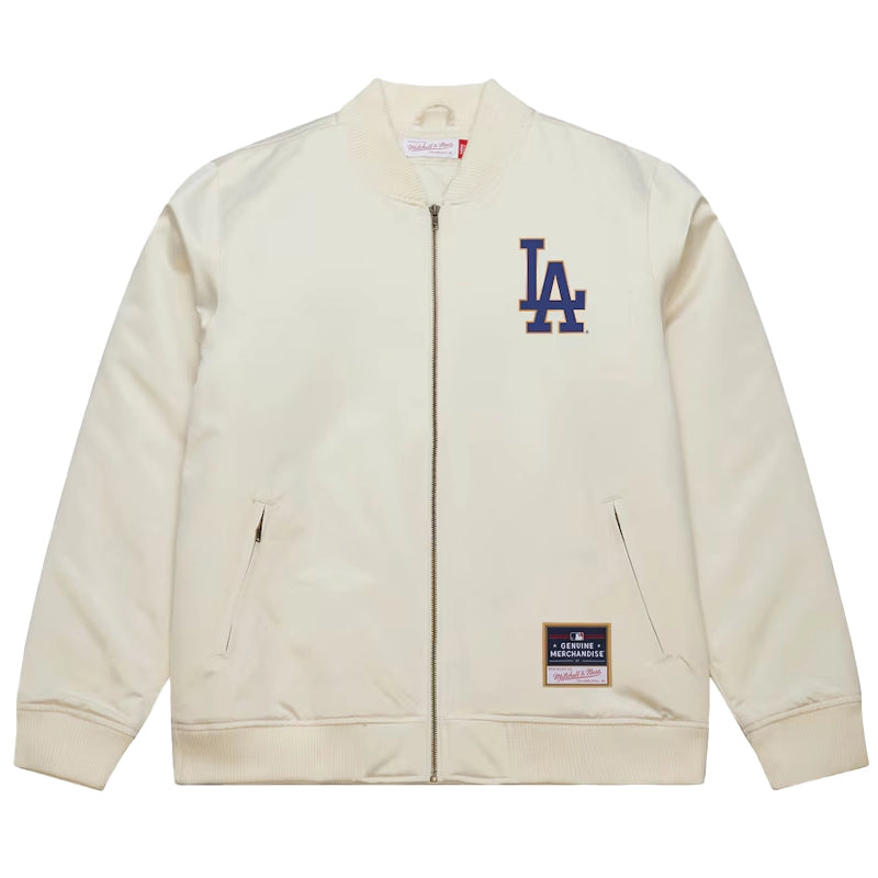 Los Angeles Dodgers Cream 2025 World Series Champions Bomber Jacket