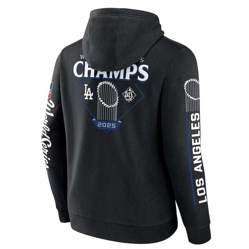 Los Angeles Dodgers Black 2025 World Series Champions Hoodie
