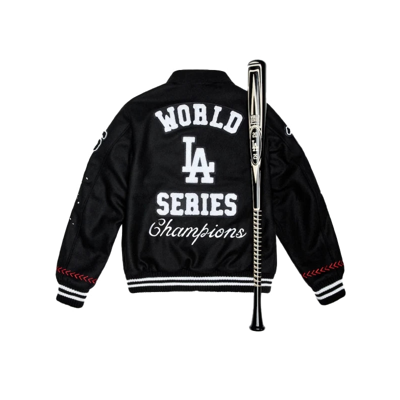 LA Dodgers Joshua Vides x Fanatics World Series Champions Varsity Jacket