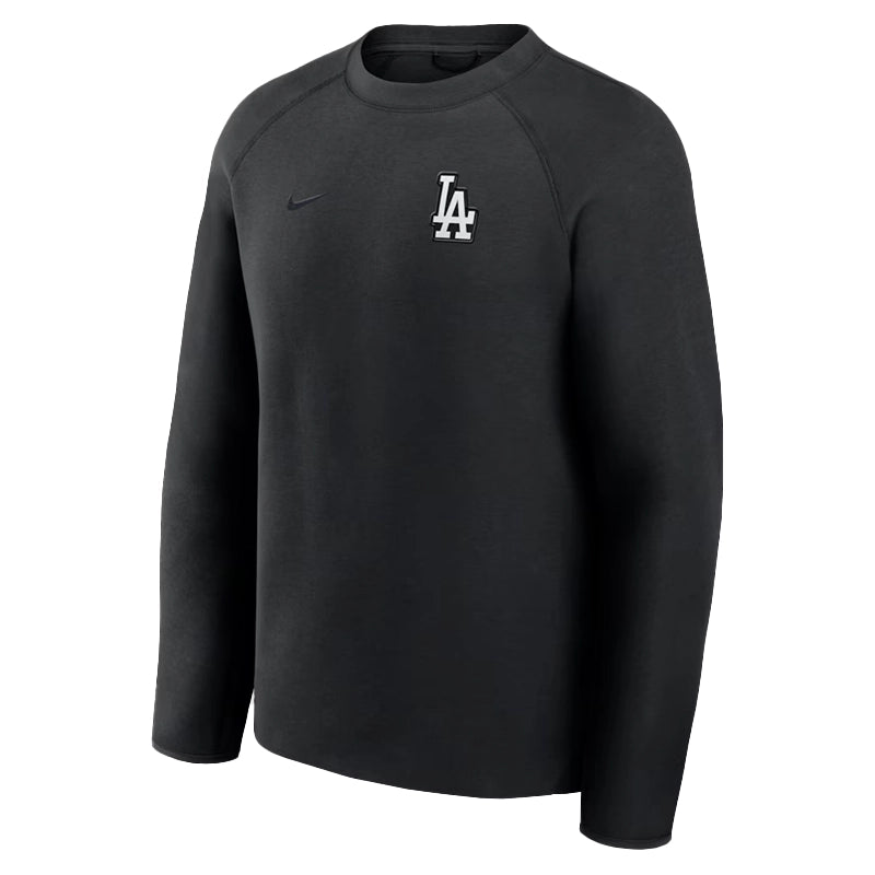 Los Angeles Dodgers Nike Black Tech Fleece Raglan Sweatshirt