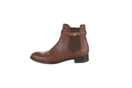 Louis Vuitton LV Monogram Leather Chelsea Boots