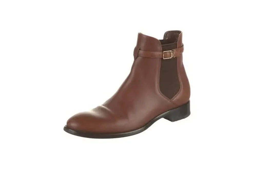 Louis Vuitton LV Monogram Leather Chelsea Boots