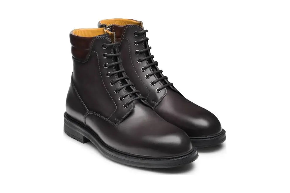Magnanni Men's Grayson Lace-Up Leather Combat Boots