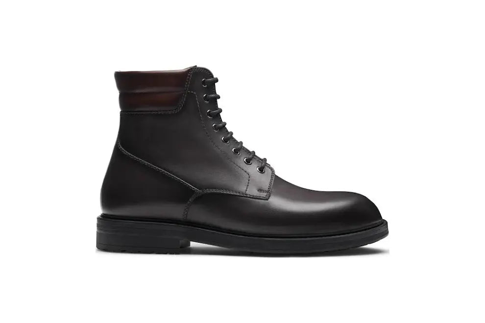 Magnanni Men's Grayson Lace-Up Leather Combat Boots
