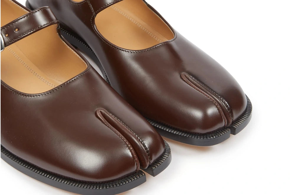 Maison Margiela Tabi leather Mary Janes