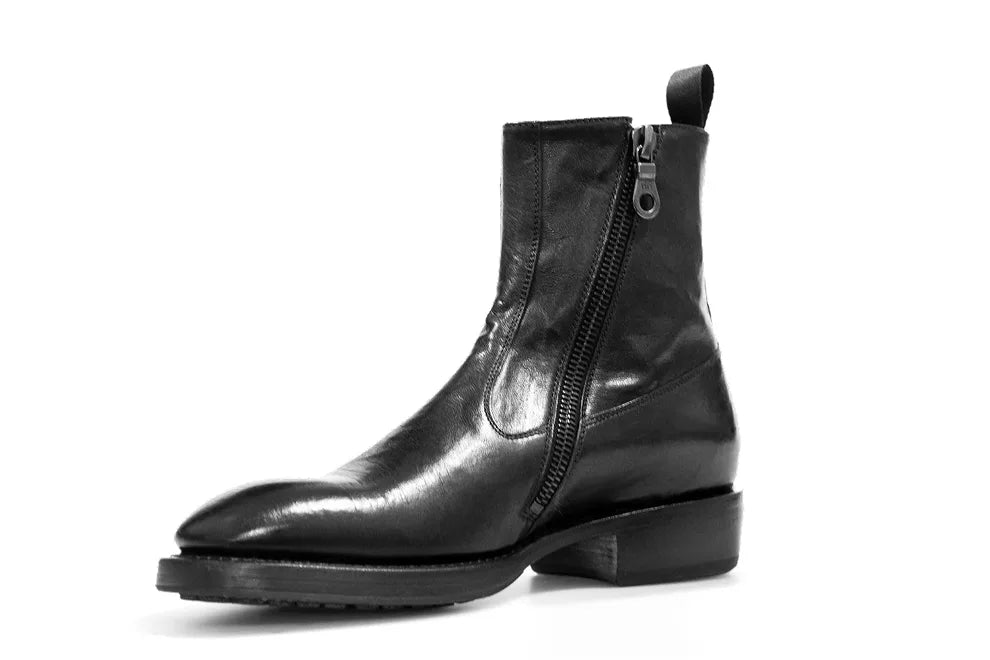 Mens Genuine Leather Ankle Boots