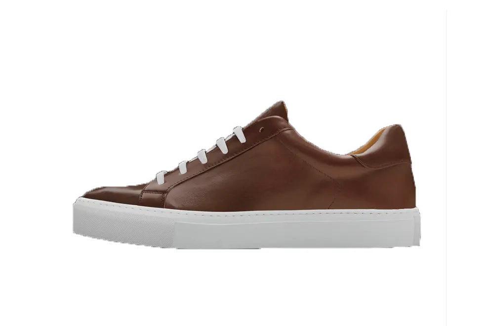 Brown Leather Sneakers