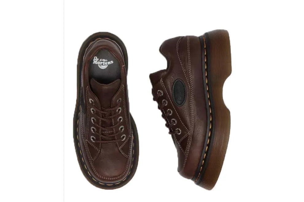 Buzz 5-Eye Grizzly Leather Shoes