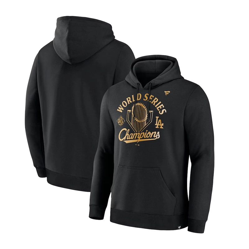 Los Angeles Dodgers Fanatics Black 2025 World Series Champions Hoodie
