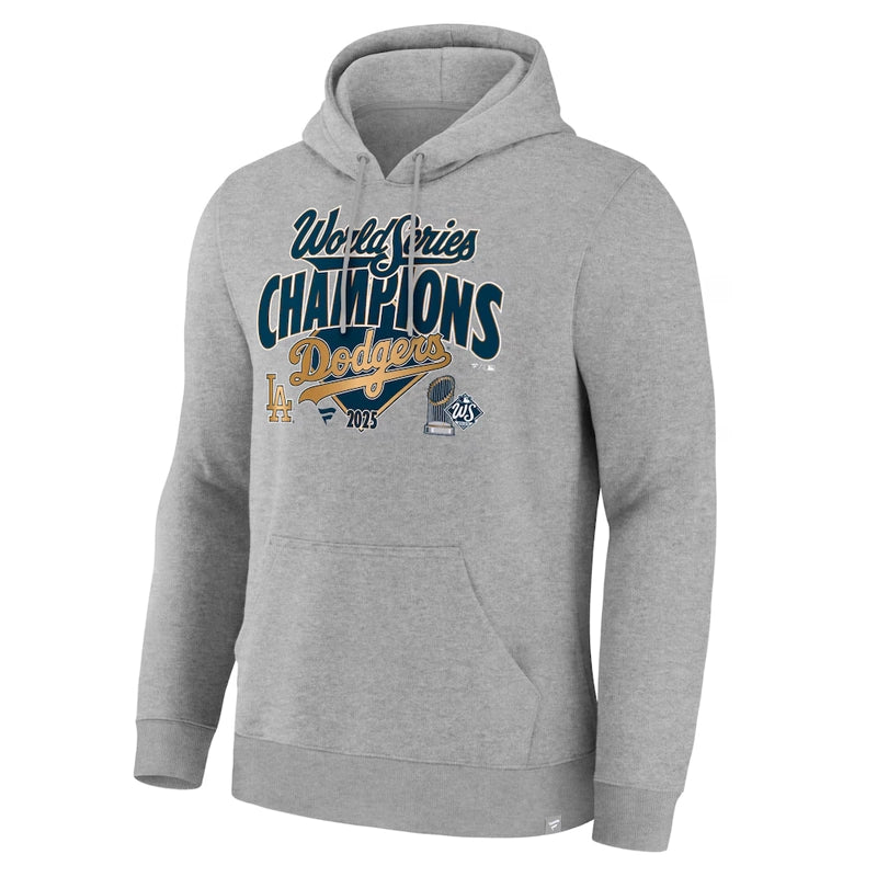 Los Angeles Dodgers Fanatics Steel 2025 World Series Champions Locker Room Hoodie