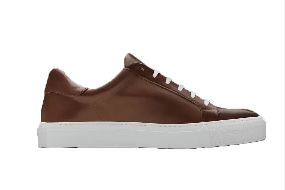 Brown Leather Sneakers