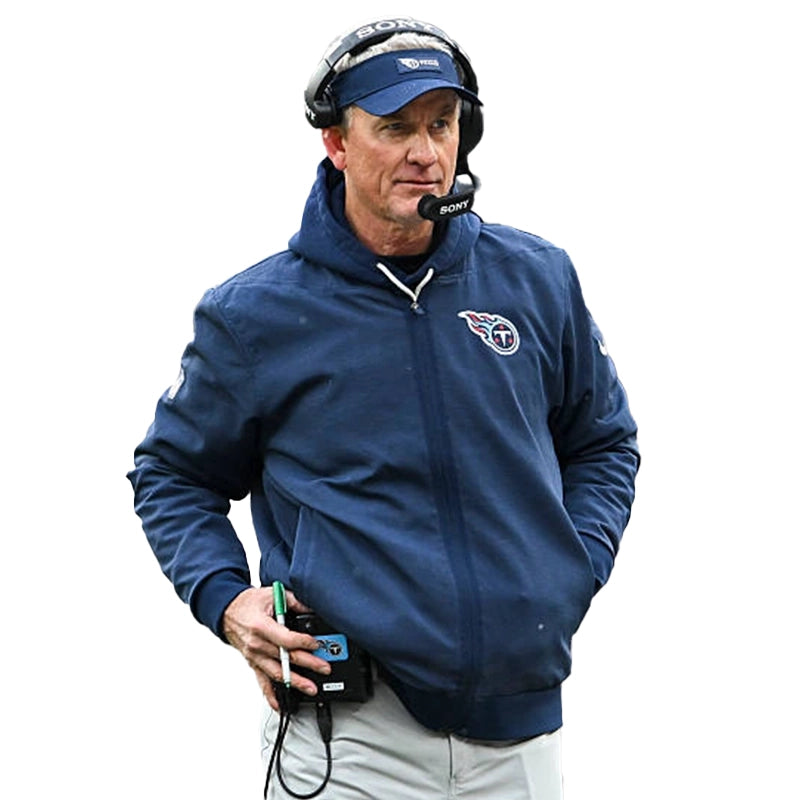 Mike McCoy Tennessee Titans 2025 Bomber Jacket