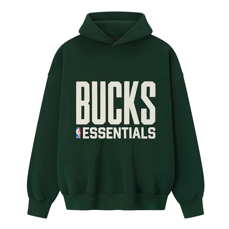 Milwaukee Bucks Fear of God x NBA Green Hoodie