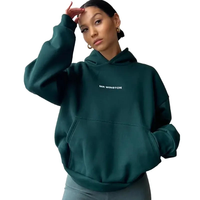Mr Winston Sport Green Hoodie