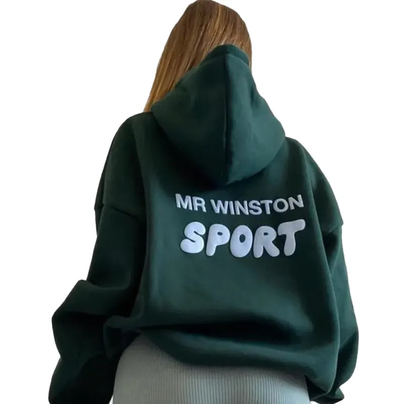 Mr Winston Sport Green Hoodie