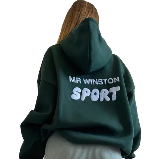 Mr Winston Sport Green Hoodie