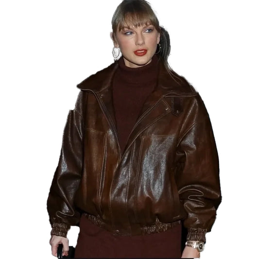 Taylor Swift NYC 2025 Leather Jacket