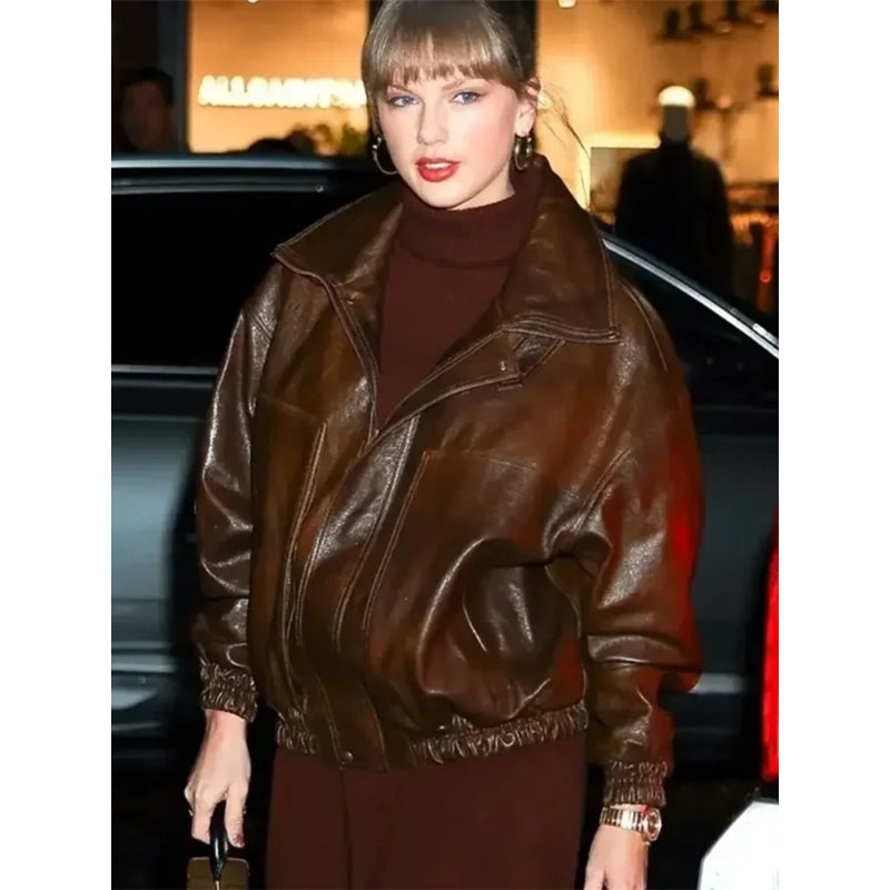 Taylor Swift NYC 2025 Leather Jacket
