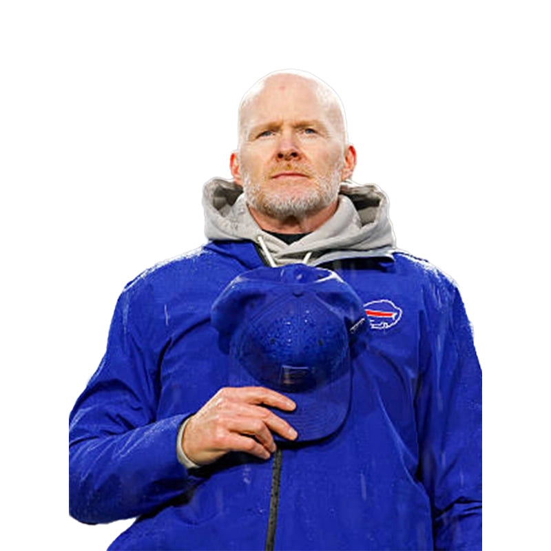 Sean McDermott Buffalo Bills 2025 Blue Zip Jacket