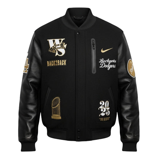 Nike Dodgers World Series Letterman Jacket