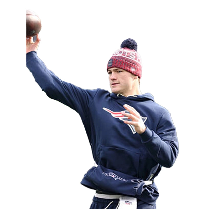 Drake Maye New England Patriots Sideline Hoodie