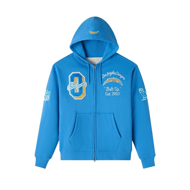 OVO 2025 Los Angeles Chargers Waffle Lined Hoodie